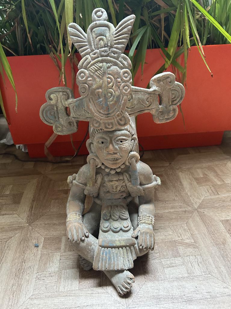 Statue vase Maya inca aztèque ???, Antiquités & Art, Enlèvement ou Envoi