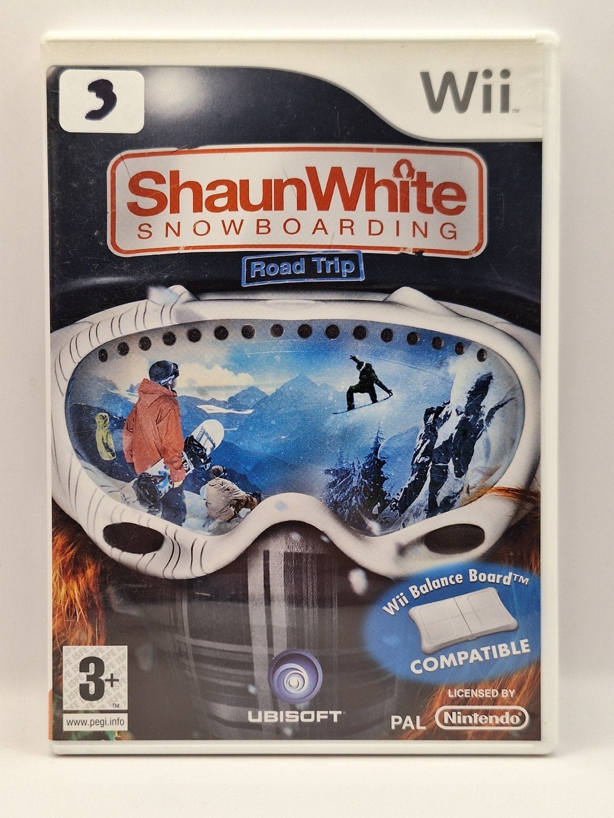 Shaun White Snowboarding: Road Trip Wii (x3), Gebruikt, 1 speler, Ophalen of Verzenden, Vanaf 3 jaar