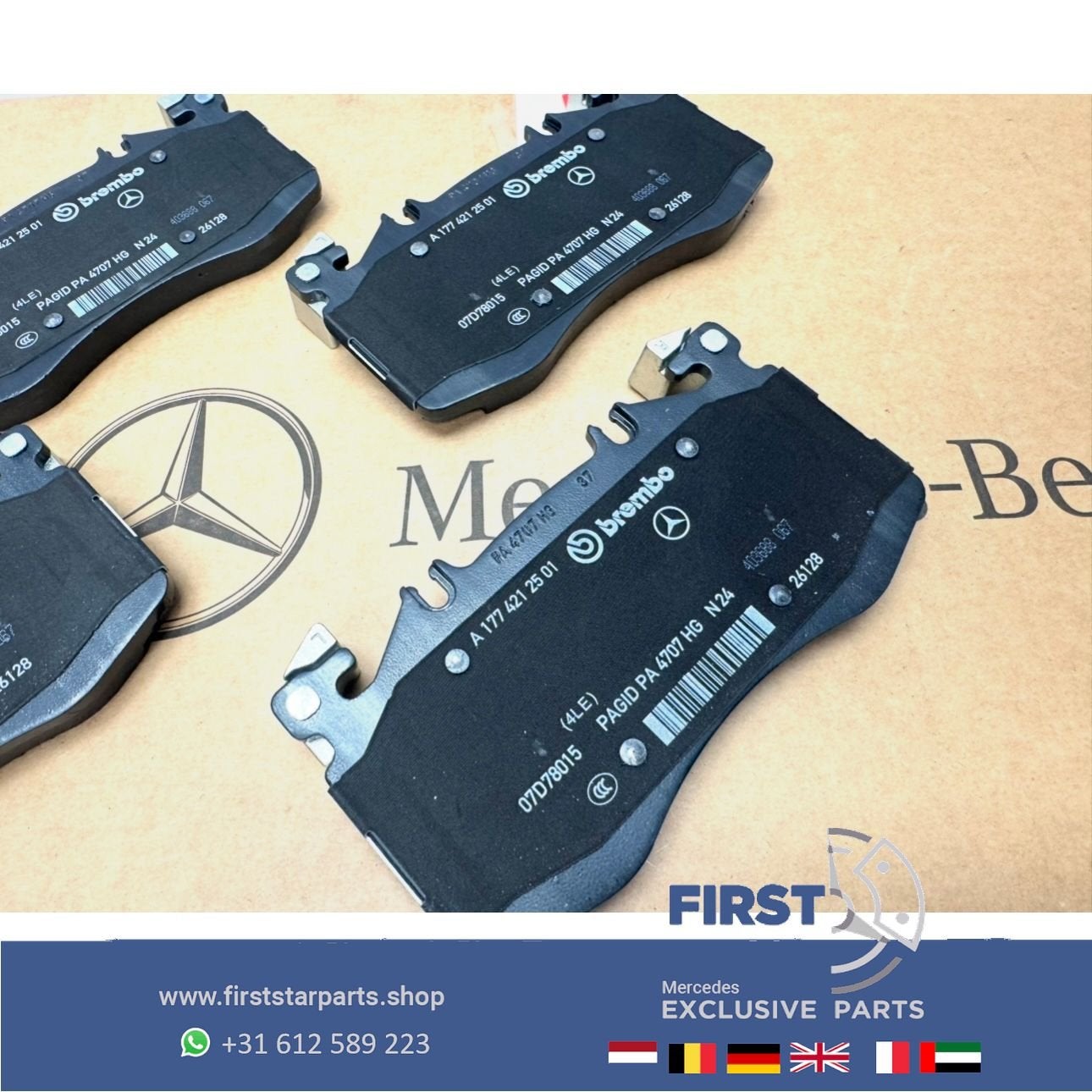 A0004202306 Mercedes REMBLOK SET A1774212501 35 45 AMG W177, Auto-onderdelen, Gebruikt, -, Ophalen of Verzenden, -