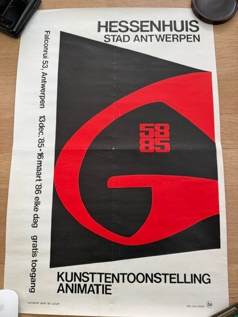 G 58 originele affiche 1985, Verzenden