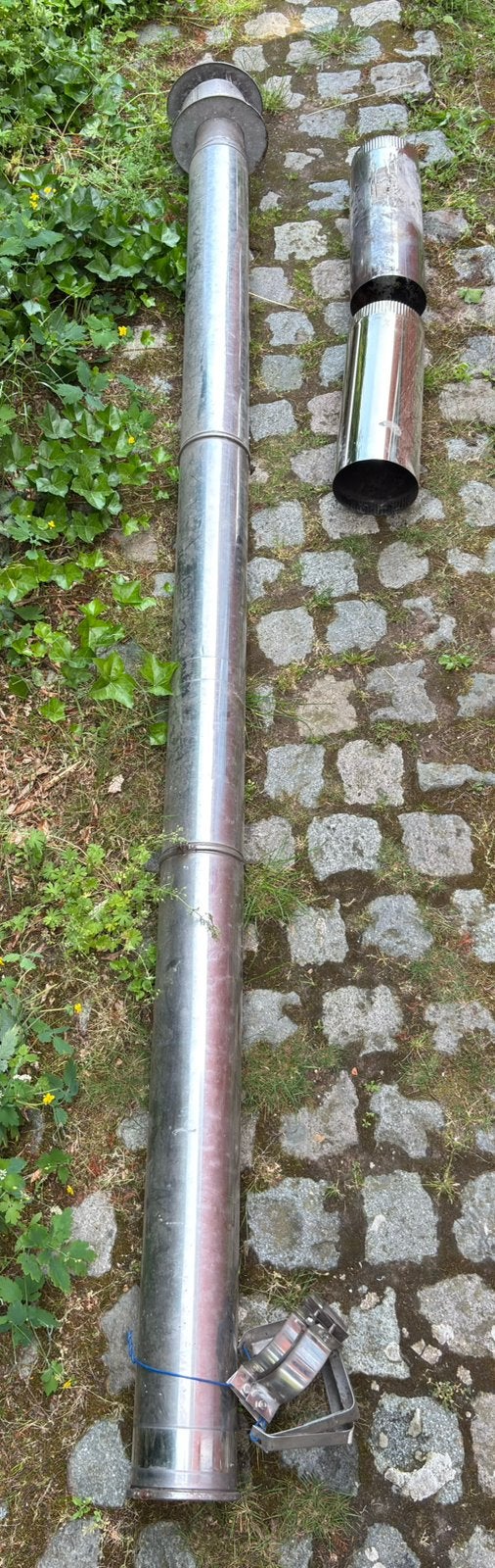 Dubbelwandige pijp voor kachel, Maison & Meubles, Cheminées, Enlèvement, Utilisé