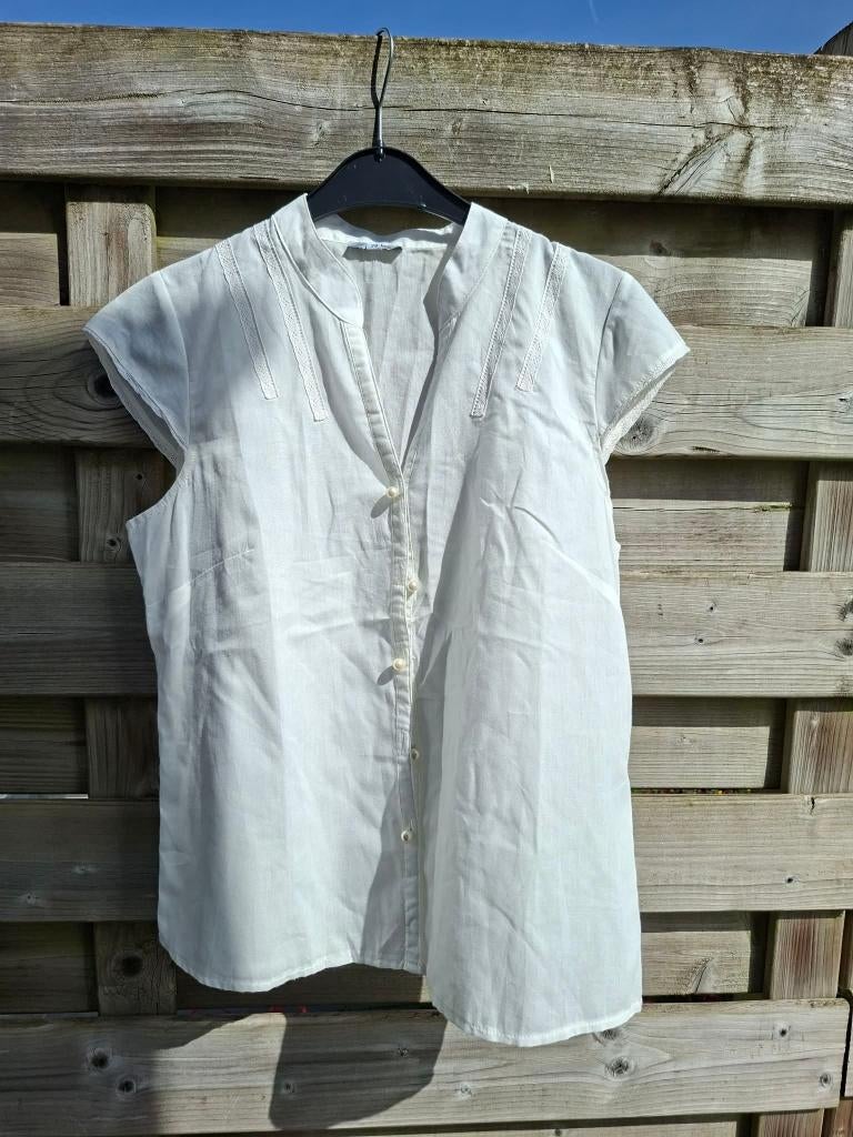Blouse d'été écrue pour femme (Taille 38), Taille 38/40 (M), Enlèvement ou Envoi, Autres couleurs, Comme neuf
