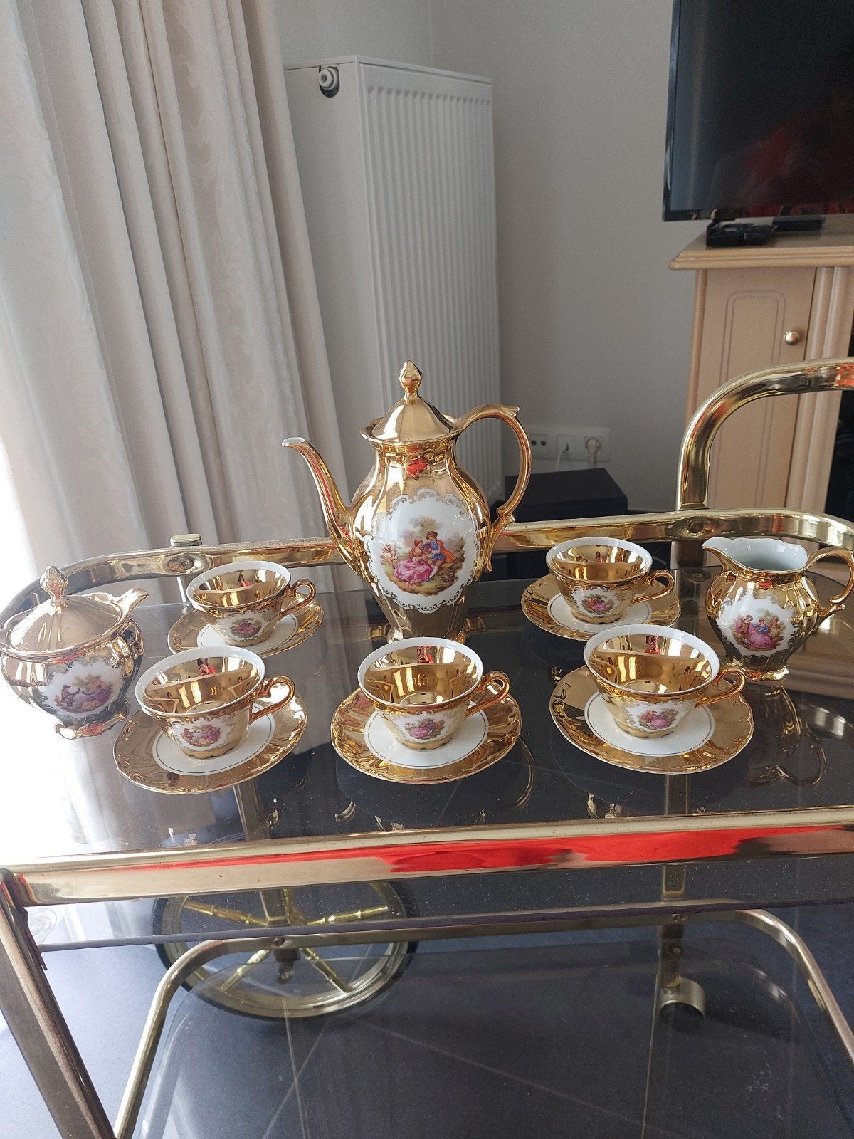 Porseleinen  koffieservies van S.T. Bavaria Germany, Ophalen
