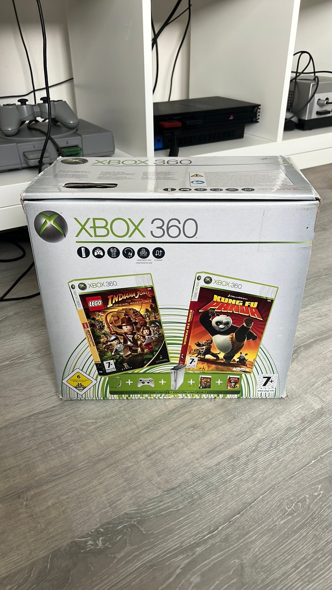 Xbox 360 2008 60gb Value Pack Compleet, Games en Spelcomputers, Spelcomputers | Xbox 360, Gebruikt, 360 Elite of Super Elite, Met 2 controllers