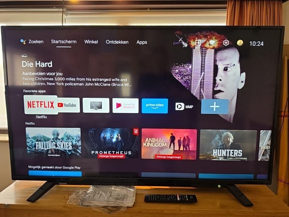 50 inch Android smart tv van Toshiba, Toshiba, Comme neuf, Enlèvement, 100 cm ou plus