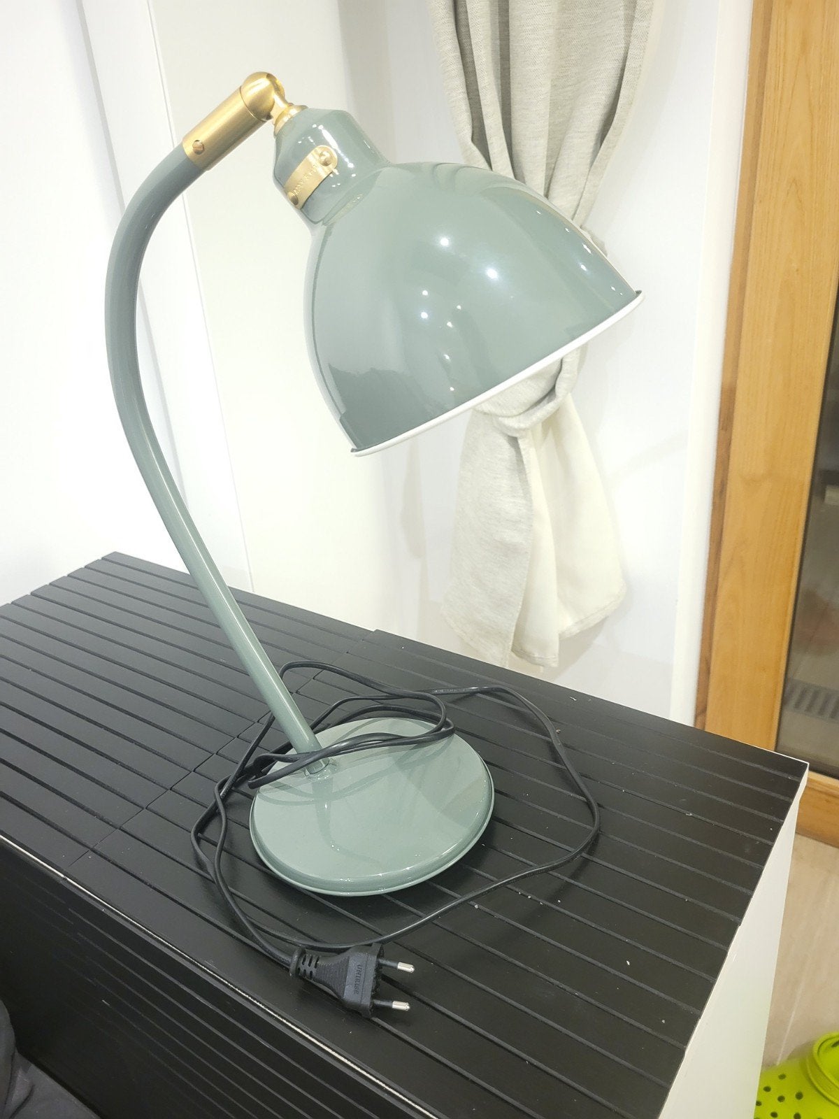 Lot de 3 lampes IKEA RÖDFLIK gris-vert – état neuf, Gris, Enlèvement, IKEA