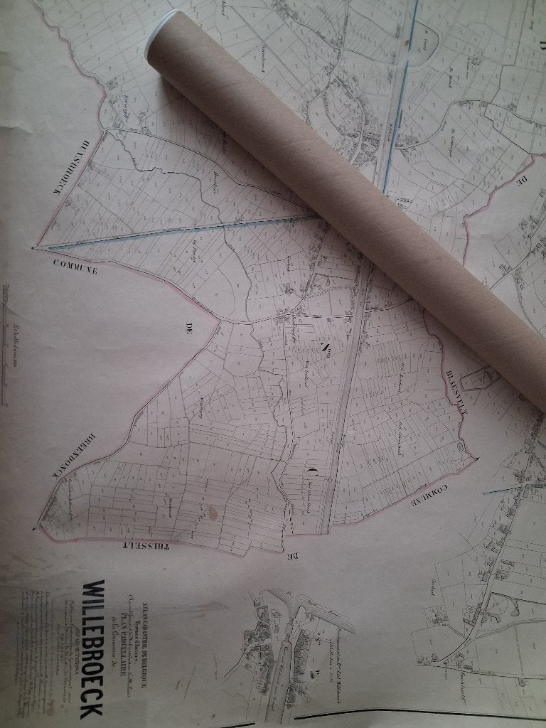 Willebroek grote kadasterkaart Popp ca 1850, Enlèvement