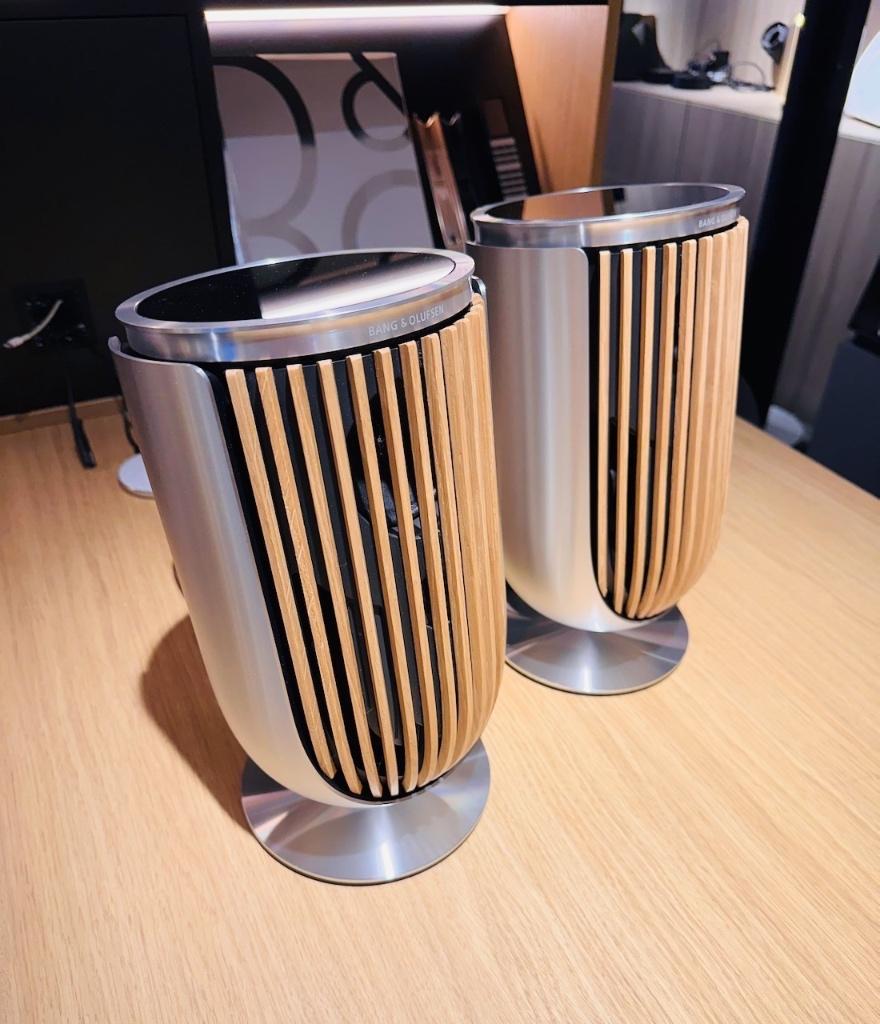 Bang & Olufsen Beolab 8 Alu met Oak of Light Oak covers B&o, Autres marques, Info@bang-olufsen.dk, Comme neuf, Enlèvement