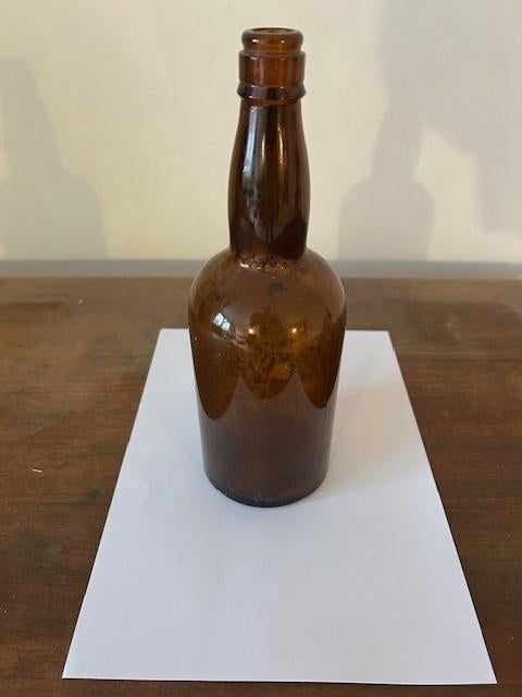 Fles bruin bodemvondst, Antiek en Kunst, Ophalen of Verzenden