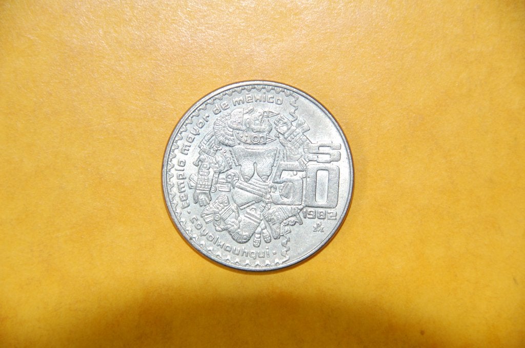 MEXICO : 50 Pesos 1982 COJOLXAUHQUI, Verzenden, Noord-Amerika, Losse munt