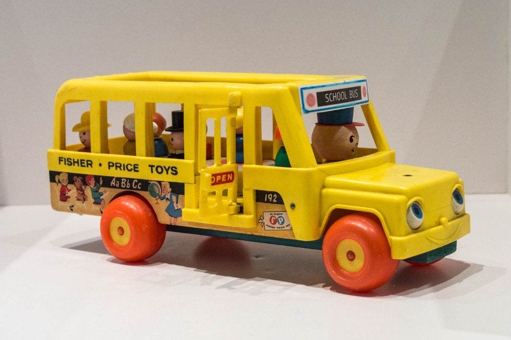 Schoolbus Fisher Price, Ophalen, Gebruikt, Auto of Voertuig