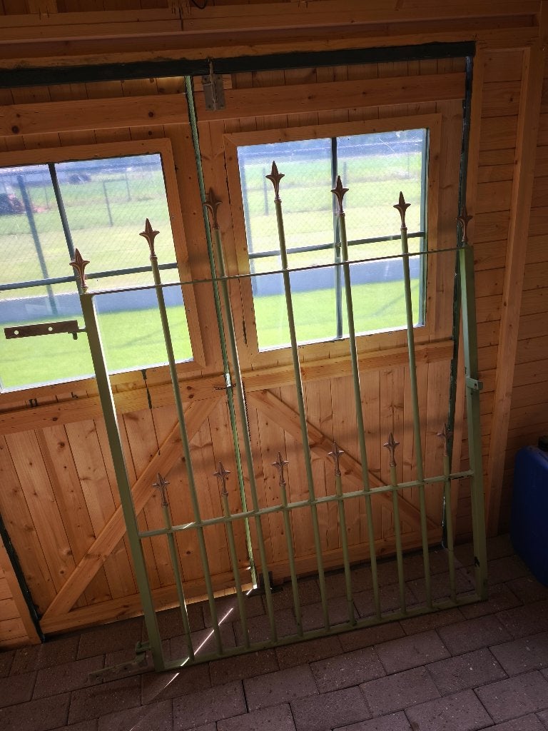 ijzeren tuinpoort, Ophalen, Gebruikt, 100 tot 150 cm, 100 tot 150 cm