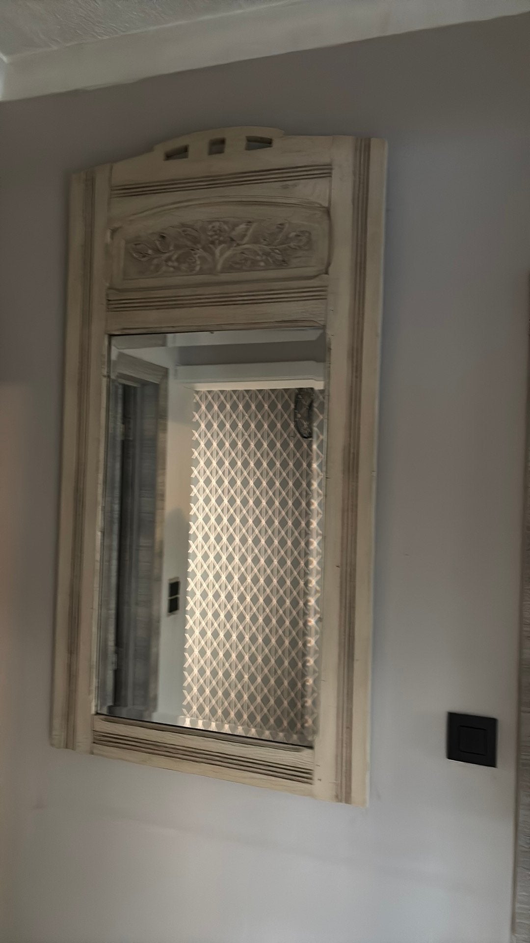 Vintage spiegel, Huis en Inrichting, Woonaccessoires | Spiegels, Ophalen, Zo goed als nieuw