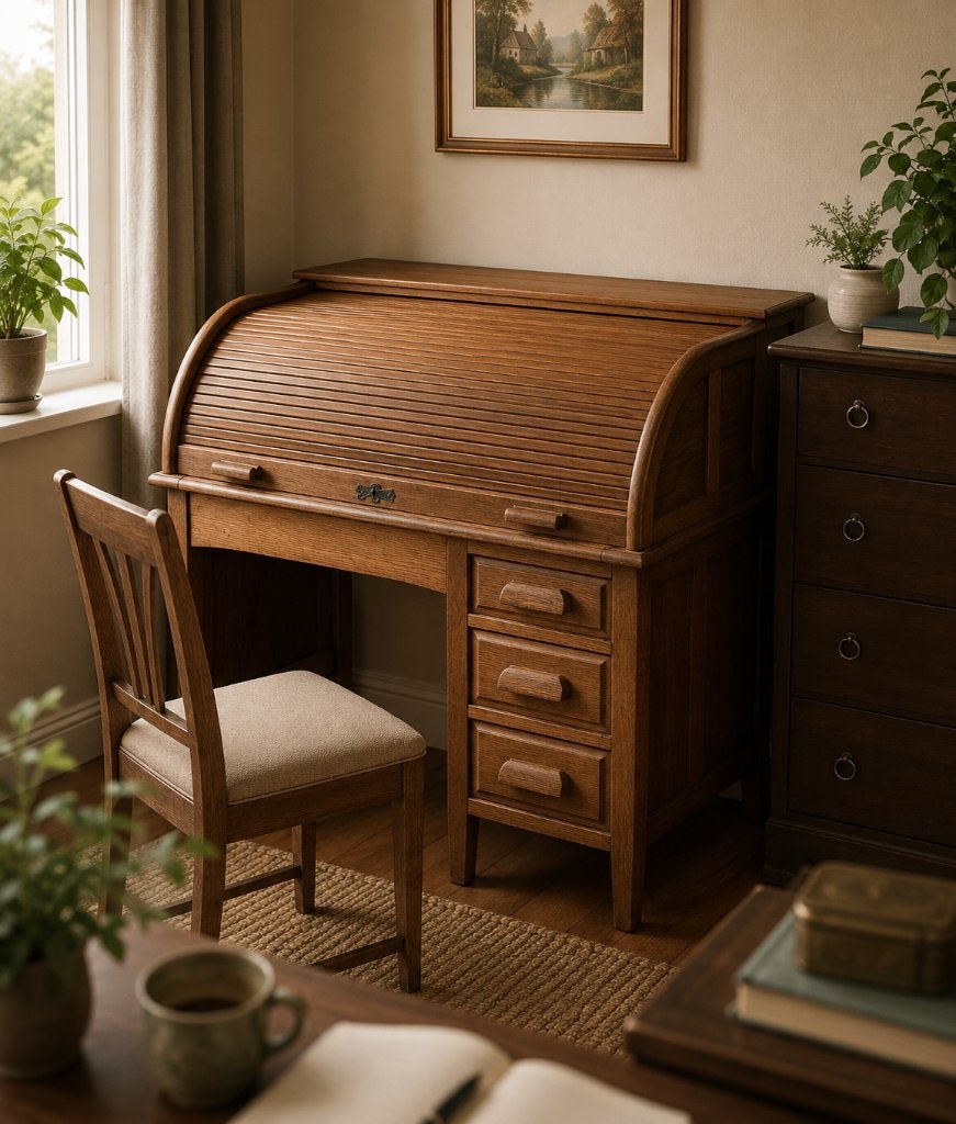 bureau met rolluik, Huis en Inrichting, Ophalen, Gebruikt
