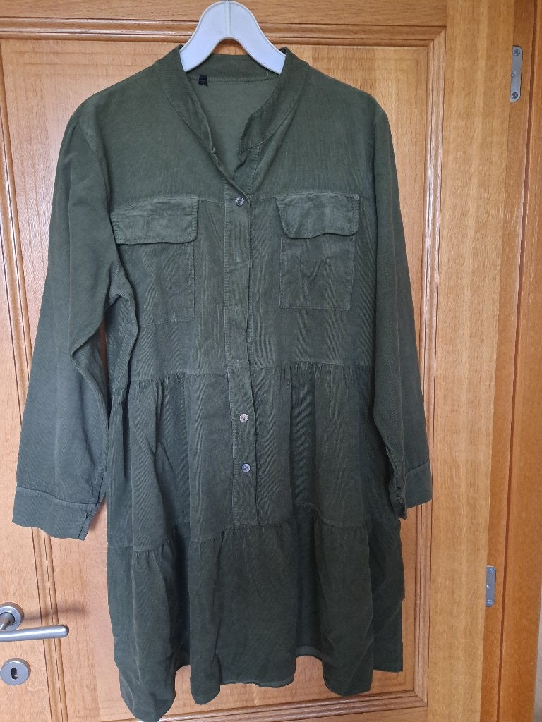 Kaki winterkleed., Taille 38/40 (M), Enlèvement ou Envoi, Au-dessus du genou, Comme neuf