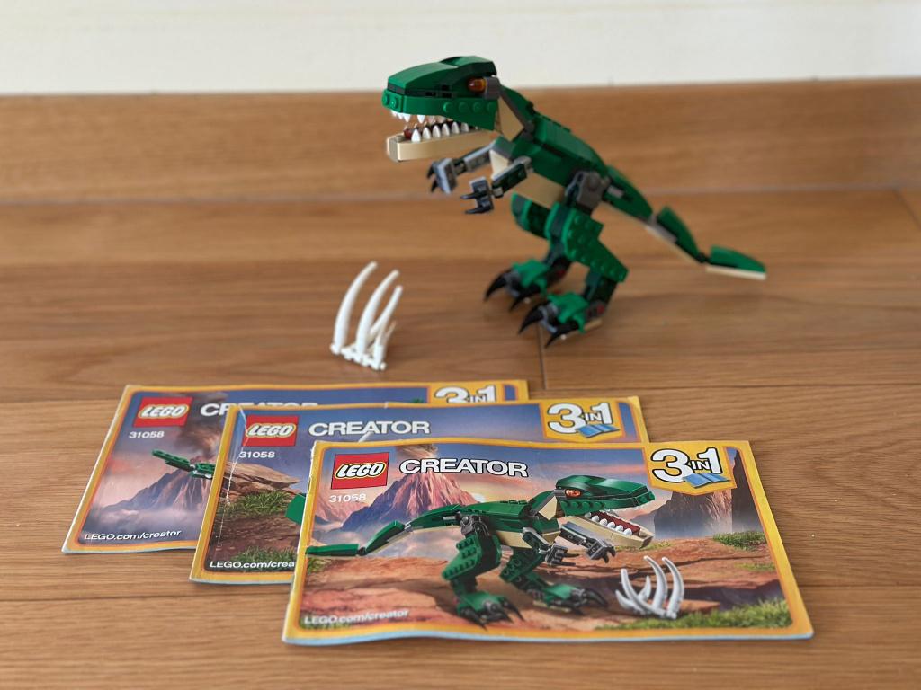 Lego 31058 Creator 3 in 1 "Mighty Dinosaurs - Green Edition", Kinderen en Baby's, Speelgoed | Duplo en Lego, Gebruikt, Lego, Complete set