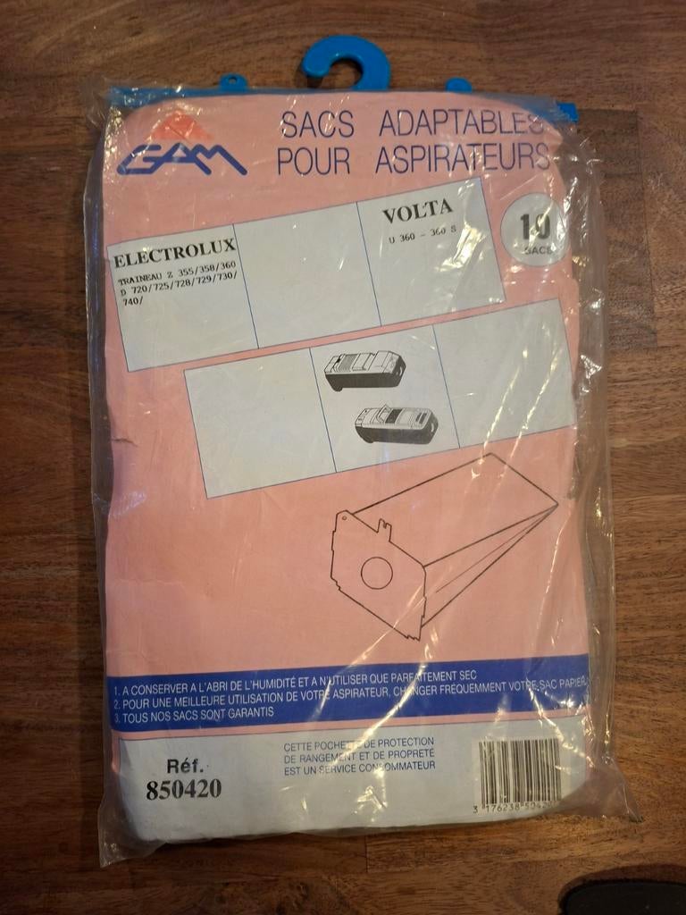Sacs aspirateur traîneau Electrolux, Electroménager, Enlèvement ou Envoi
