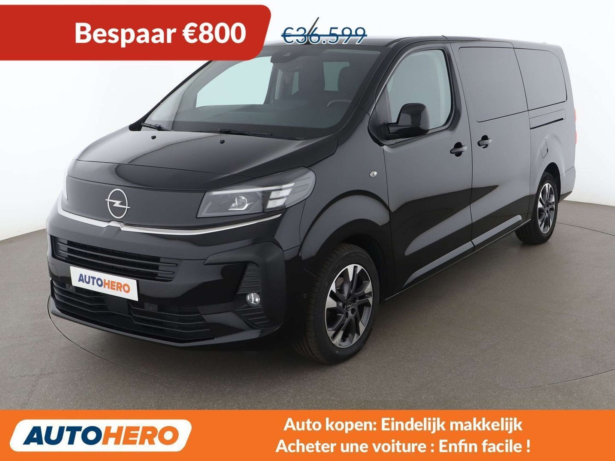 Opel Zafira Life 2.0 CDTI Edition XL (L3) (bj 2024), Auto's, 4 deurs, Stof, Gebruikt, Zwart