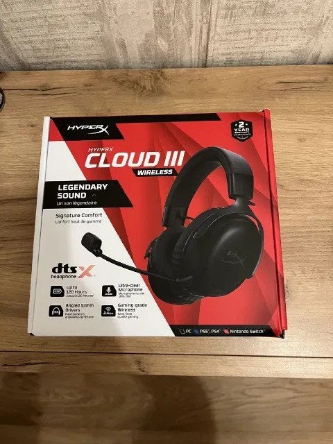 HyperX Cloud III draadloze gaming-headset, HyperX, Ophalen of Verzenden, Draadloos, Zwart
