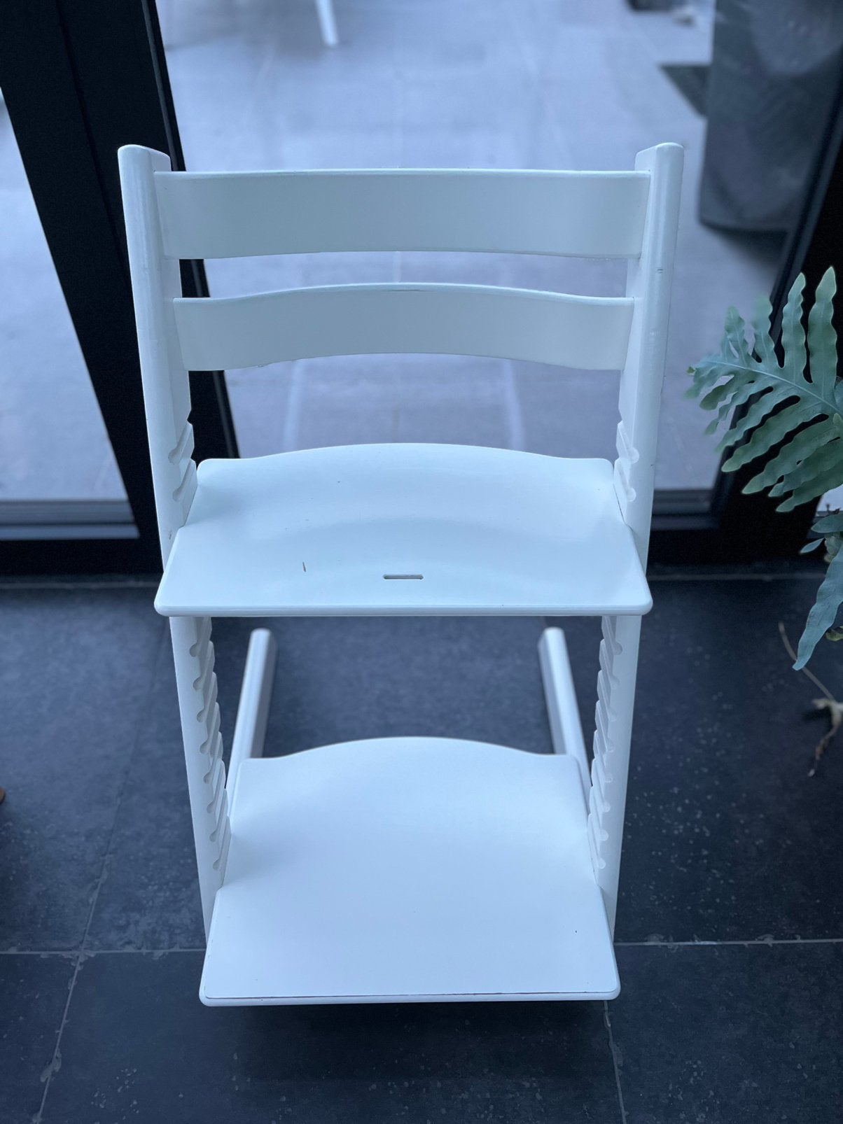 Stokke Tripp Trapp wit - goede staat, Enlèvement, Utilisé, Chaise évolutive