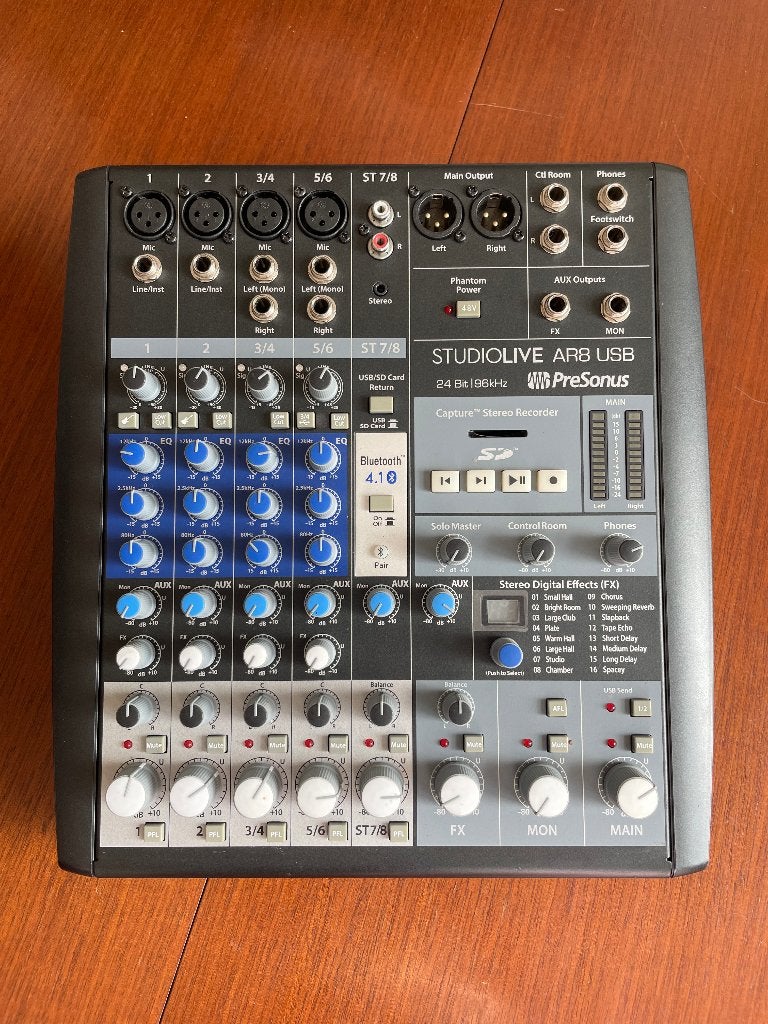 PreSonus StudioLive AR8 USB, Ophalen of Verzenden, Zo goed als nieuw