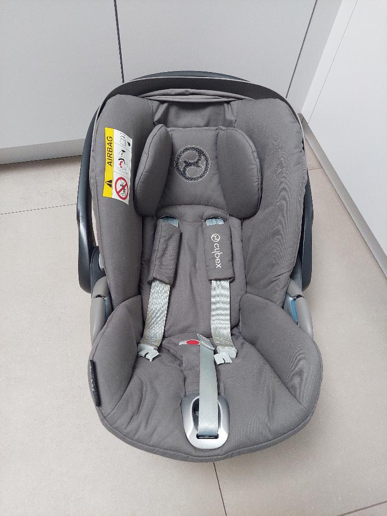 Cybex Cloud Z autostoel grey + base i-Size Platinum, Gebruikt, 0 t/m 13 kg, Ophalen, Overige merken