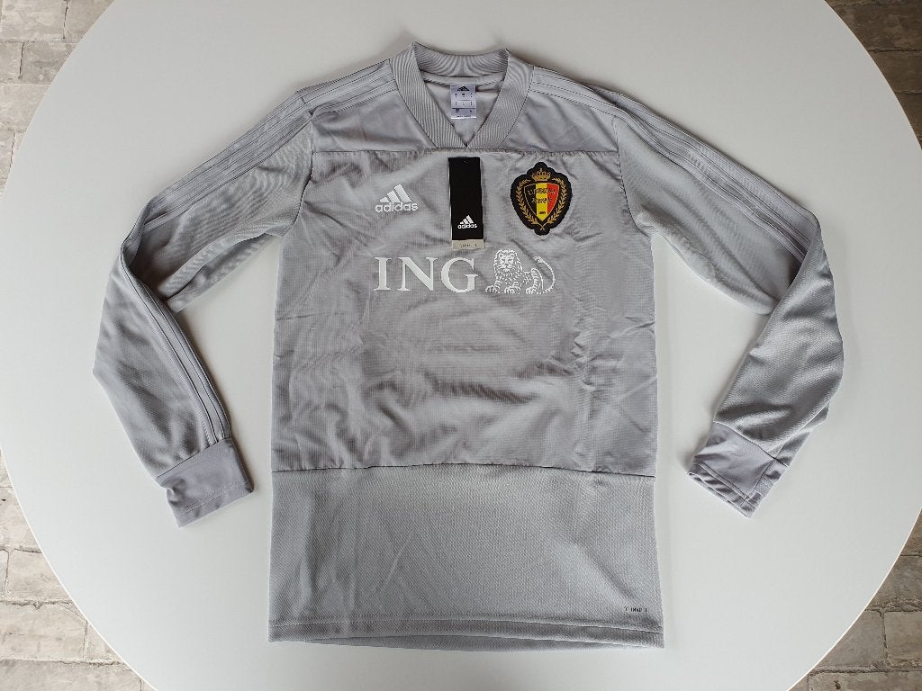 Grijze trainingstrui KBVB ING (Adidas, S) (nieuw), Enlèvement ou Envoi, Neuf