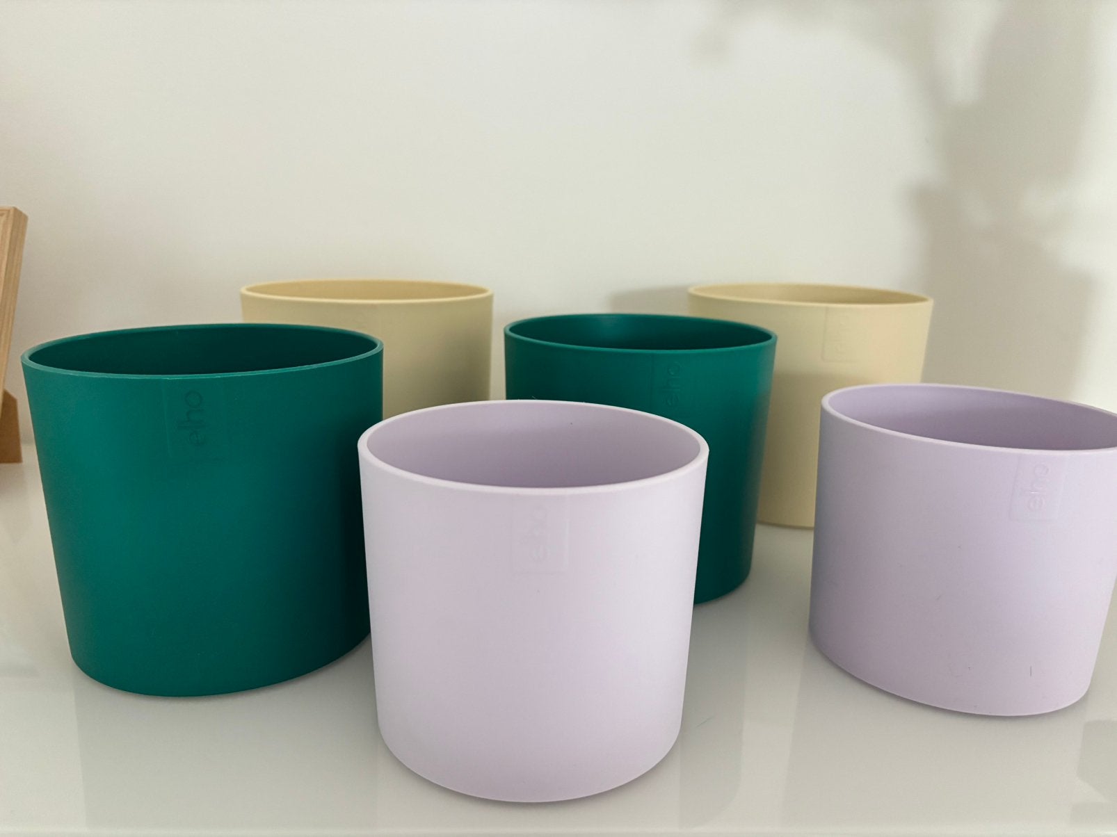 Leuke set Elho bloempotjes, Ophalen, Kunststof, Rond, Binnen