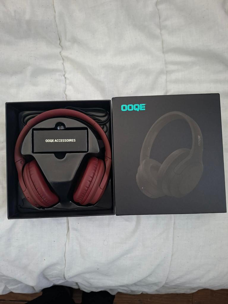 Casque OOQE ( SANS FIL, BLUETOOTH ), Casque gamer, Comme neuf, Enlèvement, Over-ear