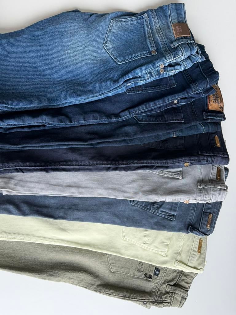 Meisjesbroeken 12j - slim fit - voordeelpakket (8 stuks), Ophalen of Verzenden, Zo goed als nieuw, Broek