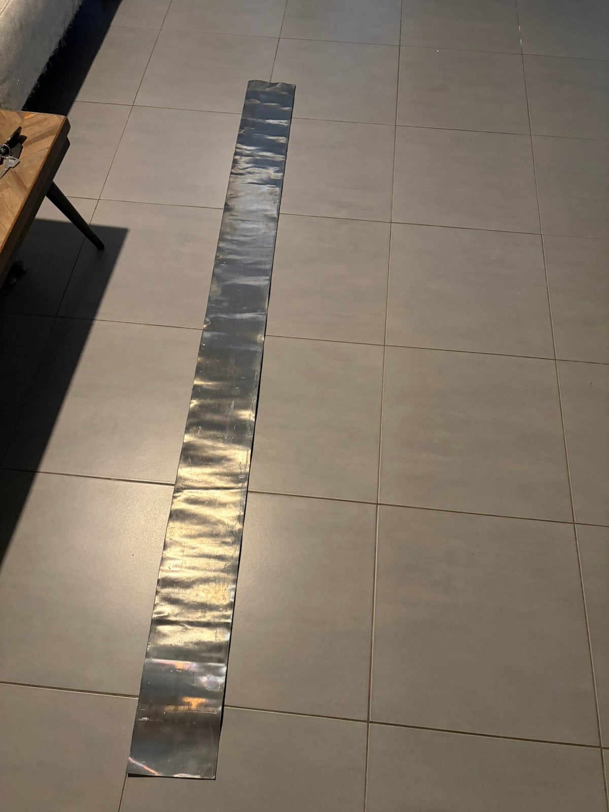Lood plaat/strook 210 cm x 17 cm – 2 mm dik, Ophalen, Zo goed als nieuw