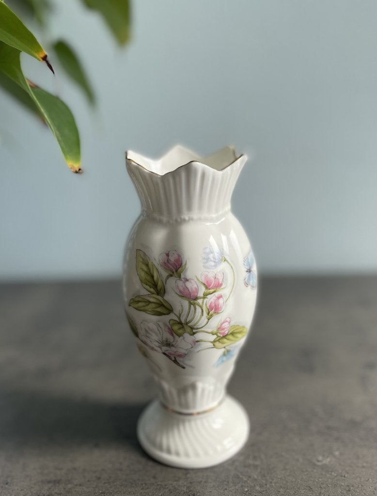 Vintage porseleinen vaas van Aynsley, Antiek en Kunst, Ophalen