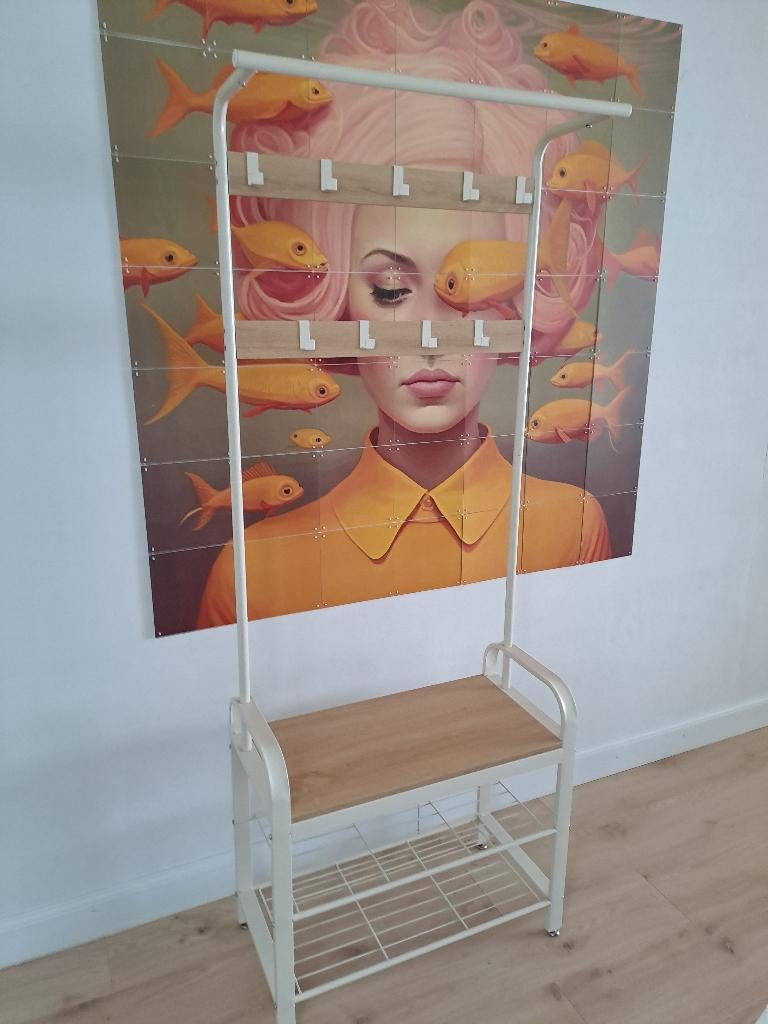 Staande kapstok met schoenrek, Huis en Inrichting, Ophalen, Gebruikt, Staande kapstok