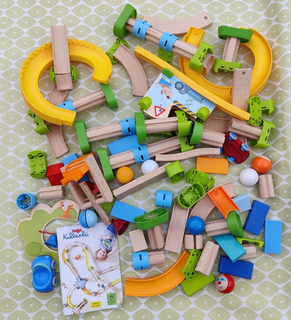 Haba Kullerbü assortiment, Ophalen of Verzenden, Zo goed als nieuw, Rij- of Hobbelspeelgoed