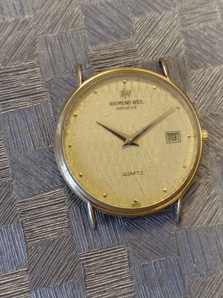 Gouden RAYMOND WEIL horloge - Defect. Bieden vanaf 5€, Gebruikt, Polshorloge, Goud, Ophalen