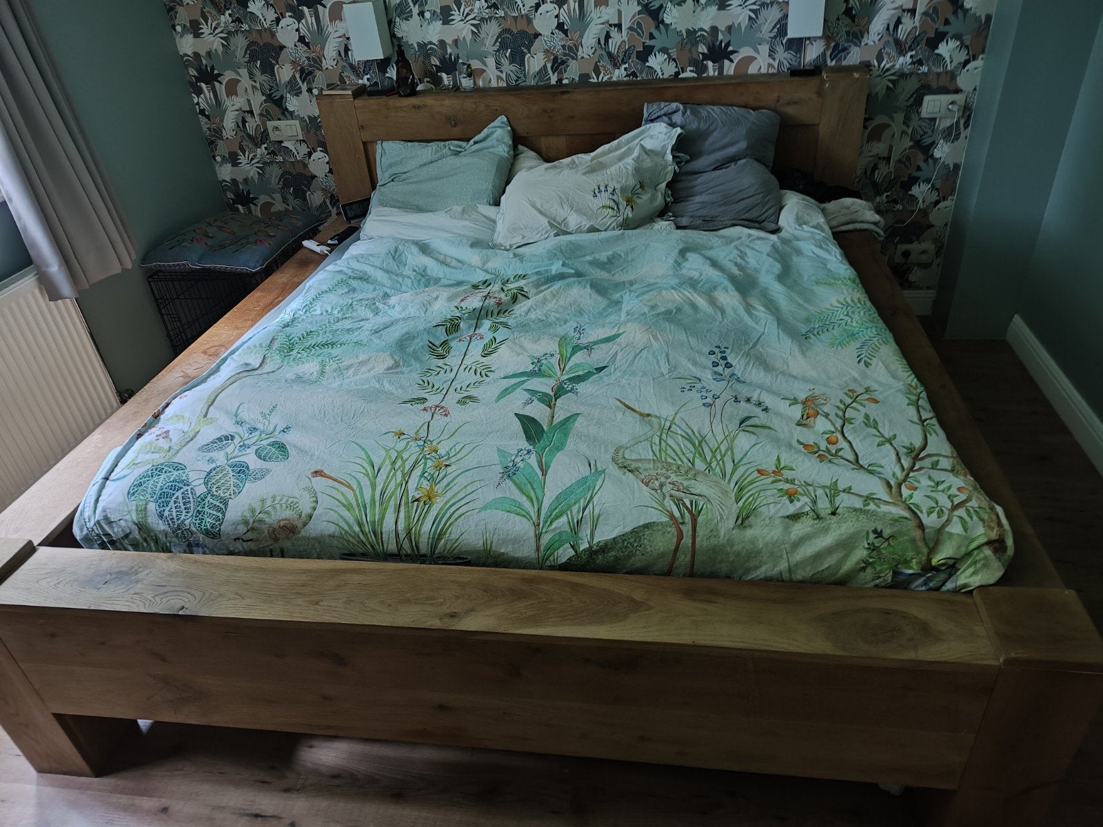Houten bed, Huis en Inrichting, Slaapkamer | Complete slaapkamers, Ophalen of Verzenden