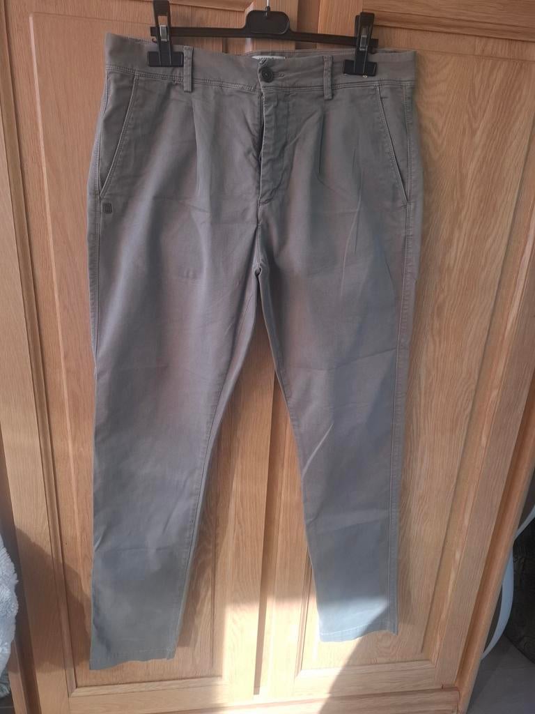 40weft W31 L taupe grijze chinobroek, Maat 52/54 (L), Ophalen of Verzenden, Zo goed als nieuw, 40weft