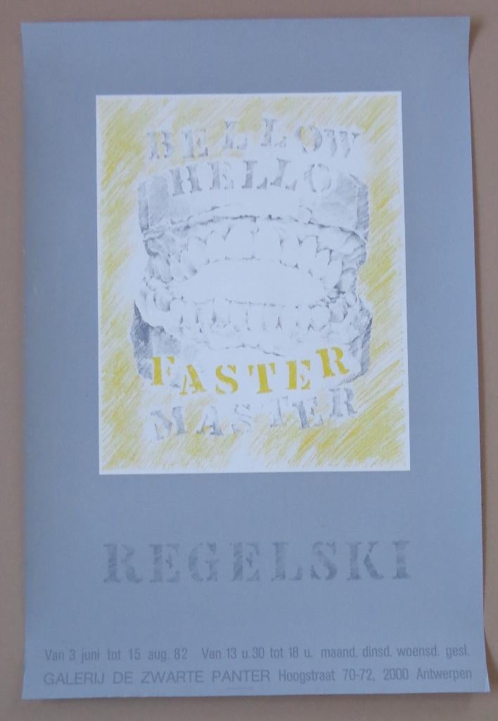KAY REGELSKI / AFFICHE / KLEURZEEFDRUK / 89x60cm / PANTER, Enlèvement ou Envoi