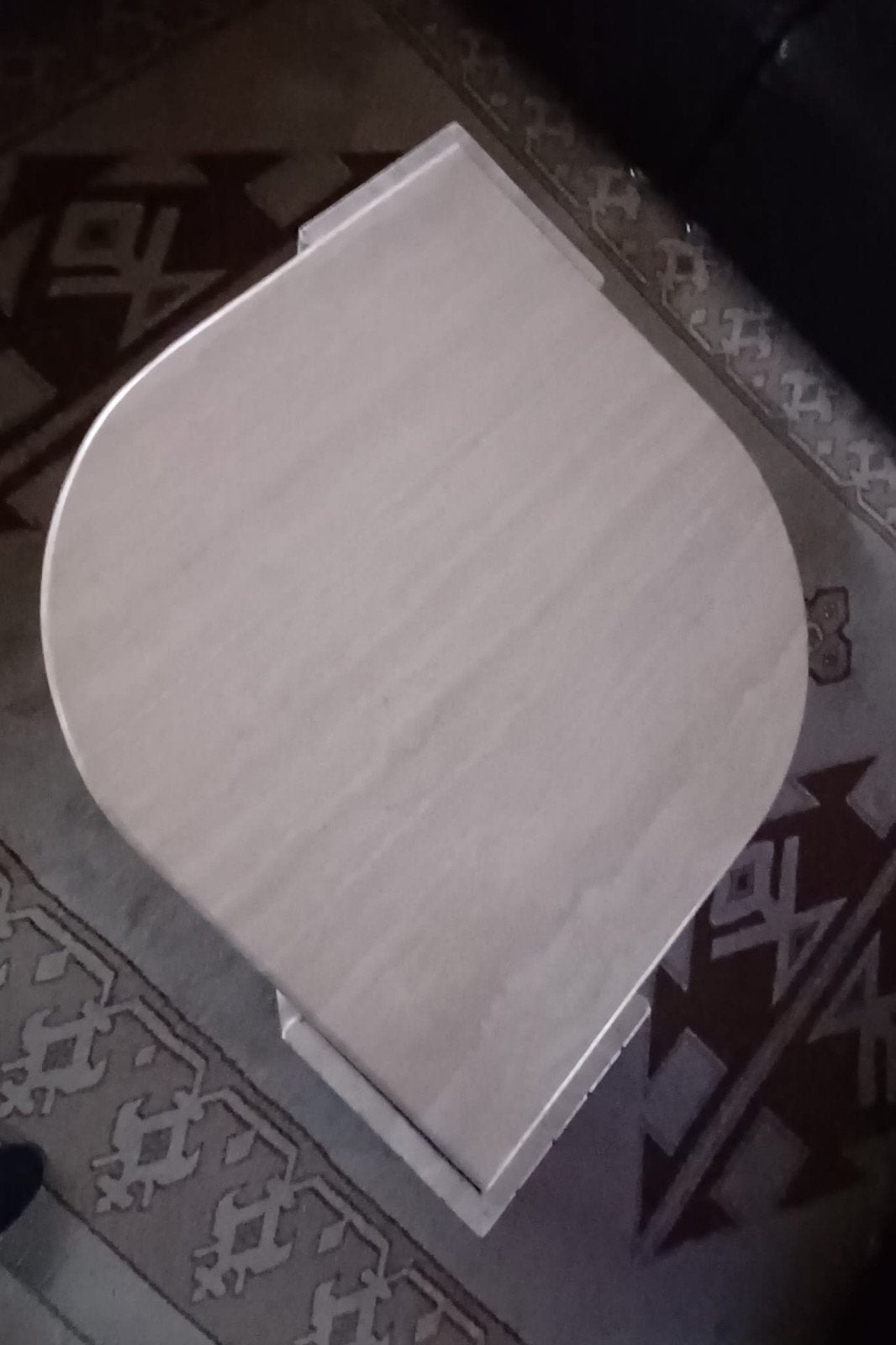 travertin salontafel, Ophalen