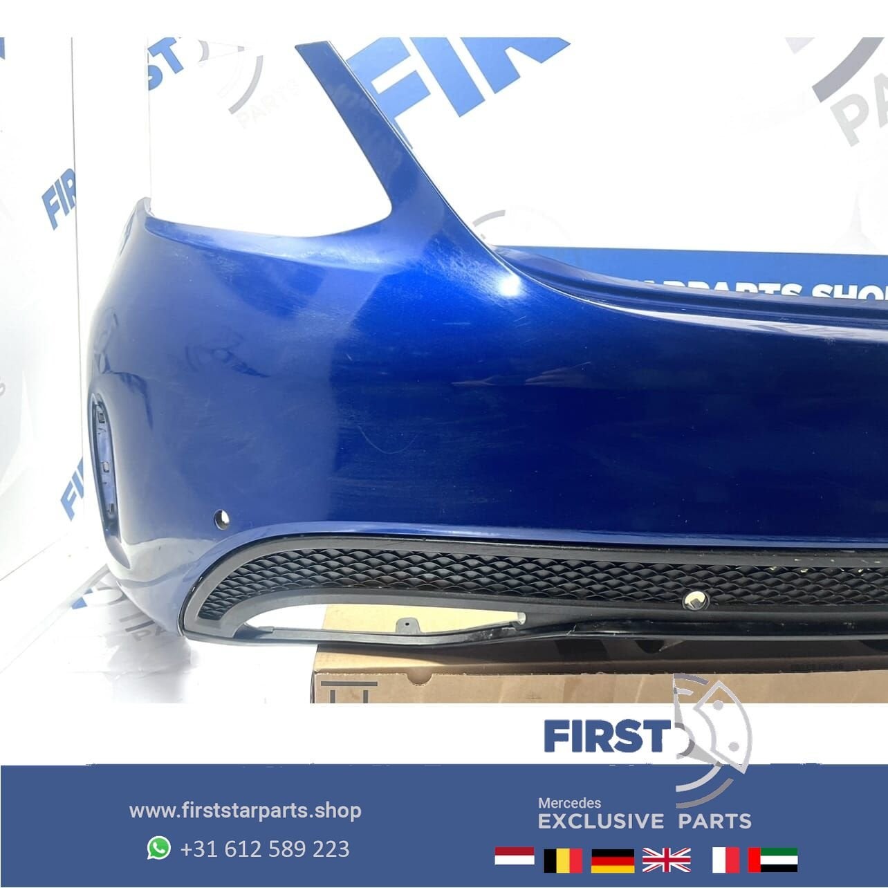 W205 BUMPER C KLASSE AMG ACHTERBUMPER COMPLEET ORIGINEEL C43, Arrière, Utilisé, -, -