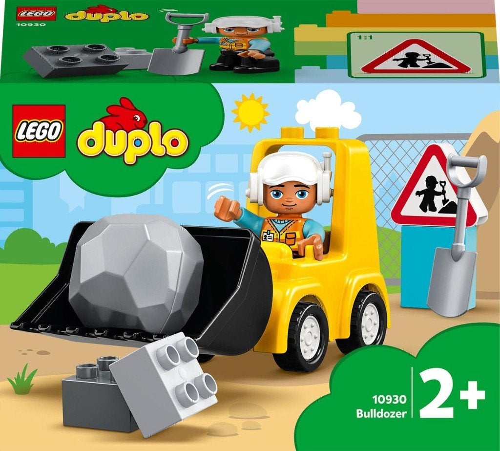 Duplo Buldozer, Ophalen, Zo goed als nieuw, Compleet, Duplo