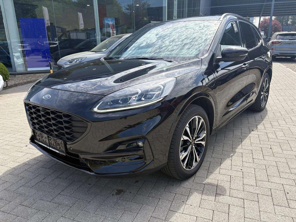 Ford Kuga ST-Line X PHEV AUT met PANORAMISCH DAK (bj 2023), Auto's, Gebruikt, Zwart, 2522 cc, 5 zetels