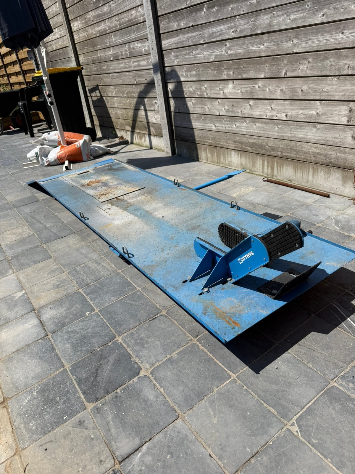 Scooter/moto lift, Ophalen