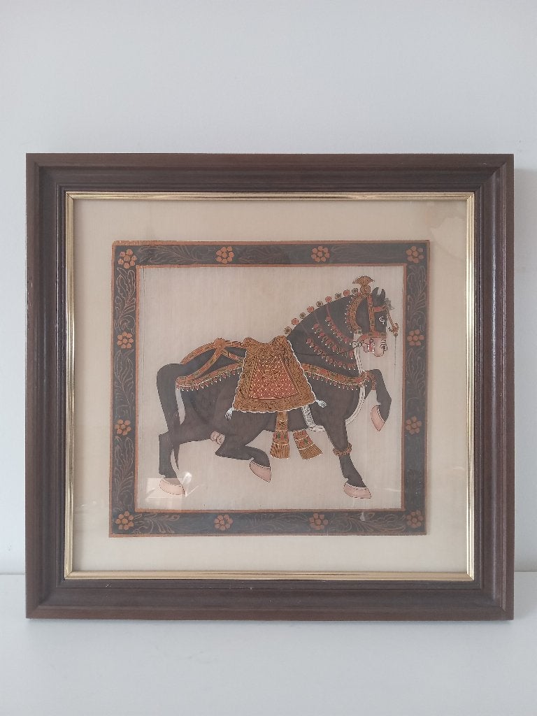 Peinture sur soie Rajasthan, Antiquités & Art, Envoi