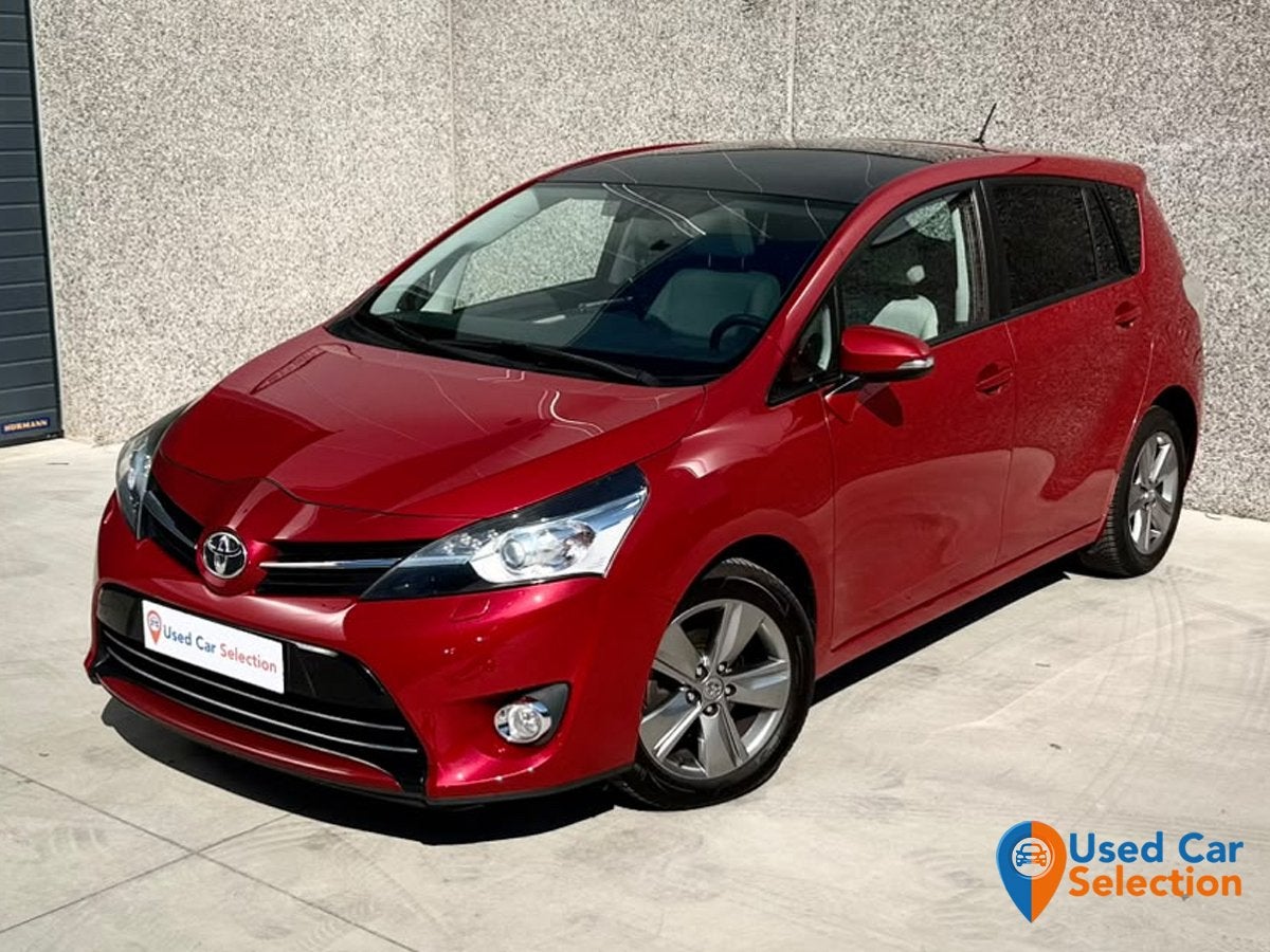 Toyota Verso 1.8VVT-i Premium Automaat/ 7zit/ Pano/ Garantie, Auto's, Monovolume, Beige, 4 cilinders, Leder en Stof