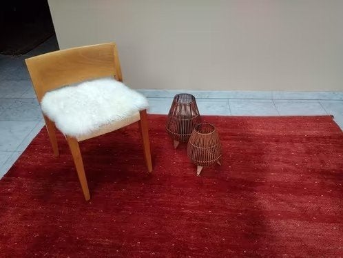 Tapijt Gabbeh Rood  - prachtig dik handgeknoopt -, Ophalen, Rood
