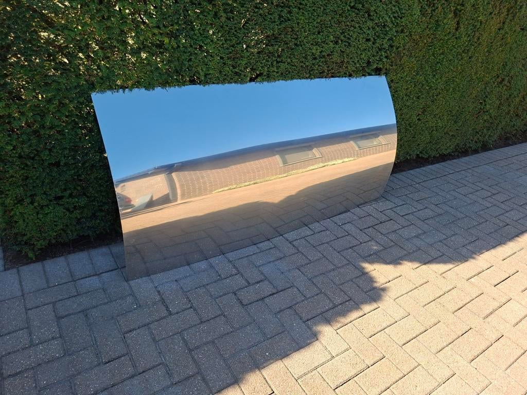 Nieuwe inox platen  hoogglans 2 m op 1 m, Enlèvement