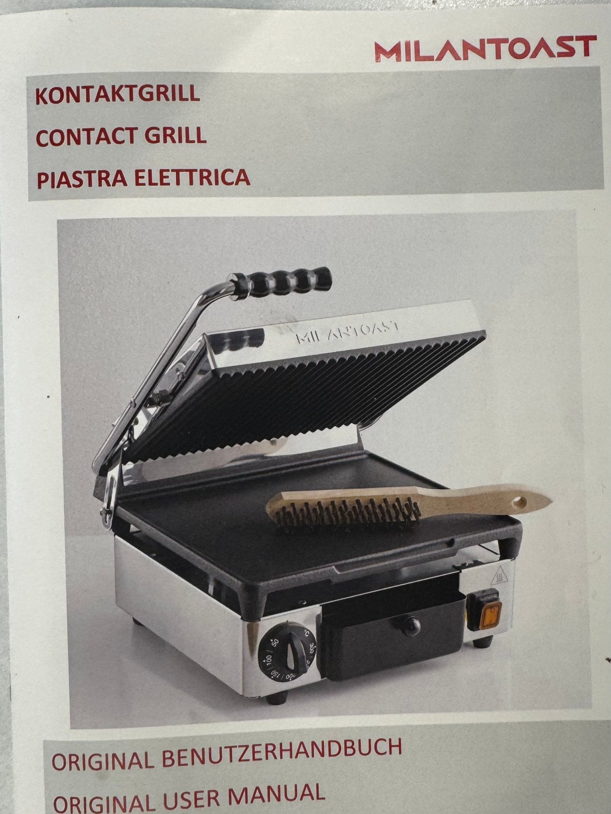 Milantoast contactgrill, Ophalen, Gebruikt