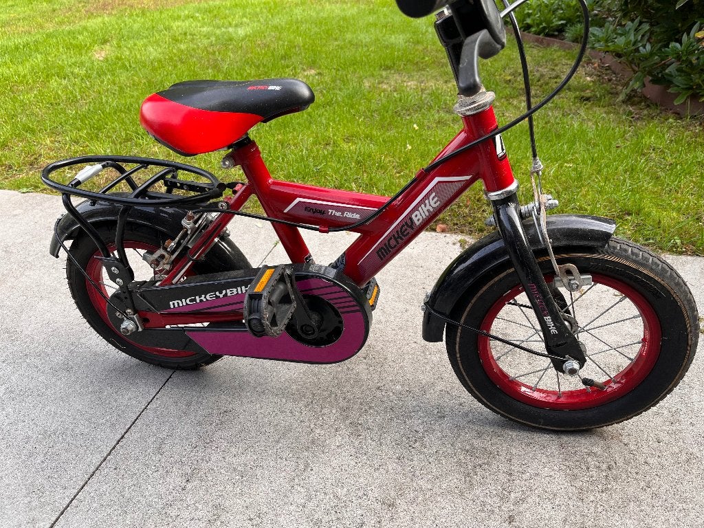 Mickey Bike 12", Ophalen, Gebruikt, 14 inch of minder, Handrem