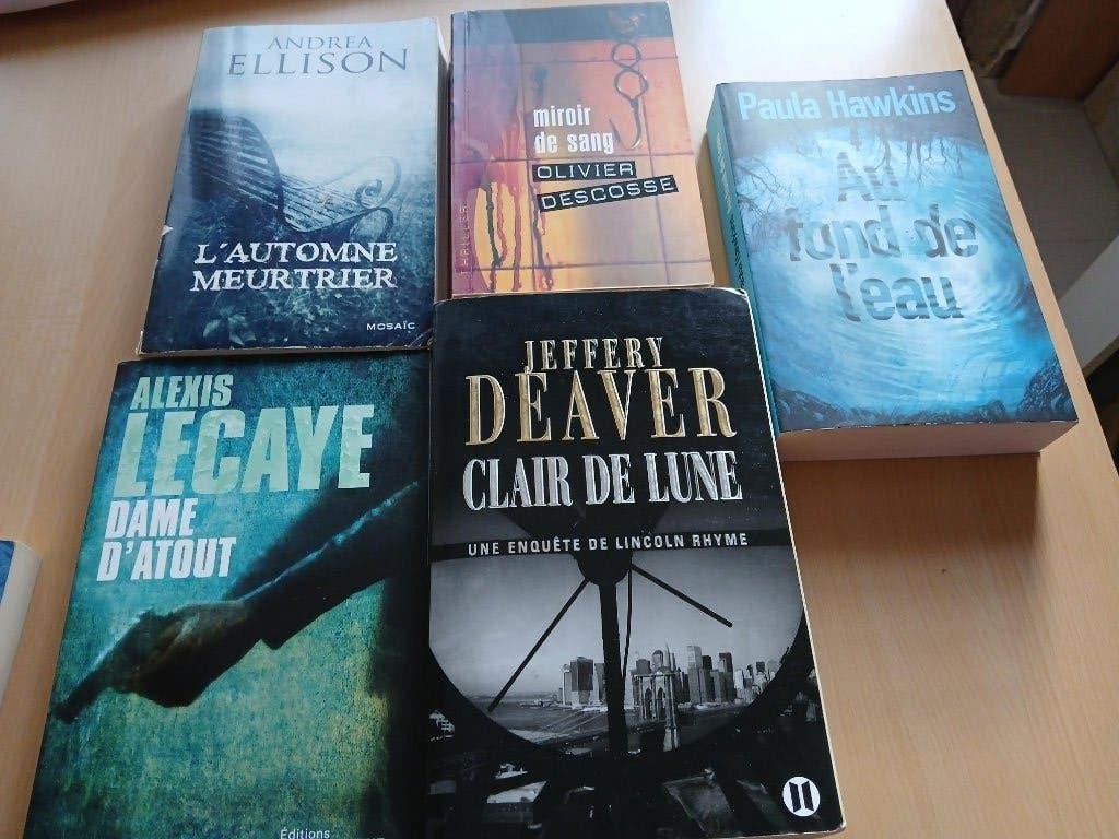 lot de divers livres policiers thriller, Livres, Enlèvement, Utilisé, Europe autre
